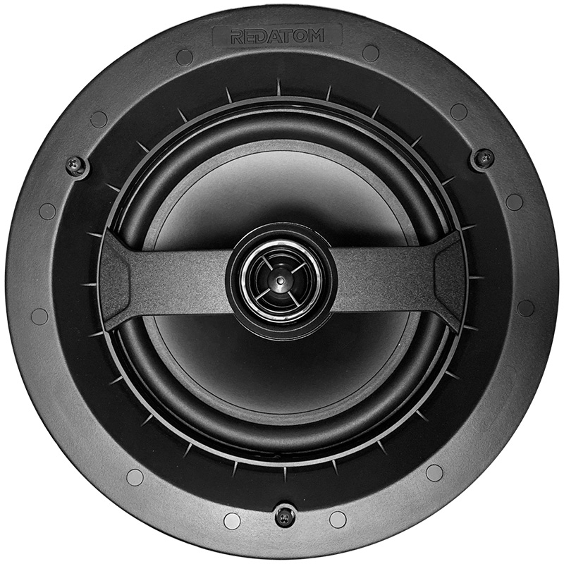 6 5 Round 2 Way In Ceiling Speakers Pair Red Atom