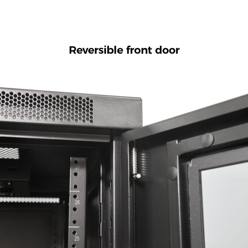 35U Enclosed Locking Rack with Active Cooling – RED ATOM